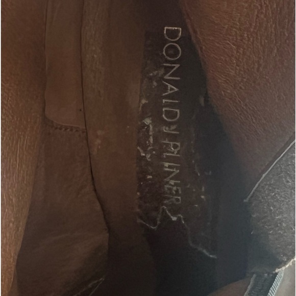 Donald J Pliner Taupe Leather Volt Snakeskin Ankle Booties Size 8 Women's - Picture 10 of 11